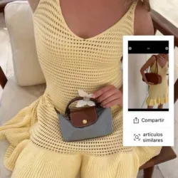 Vestido Amarillo Tejido