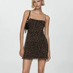 Vestido animal Print Mango