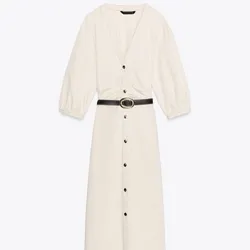 Vestido beich Zara