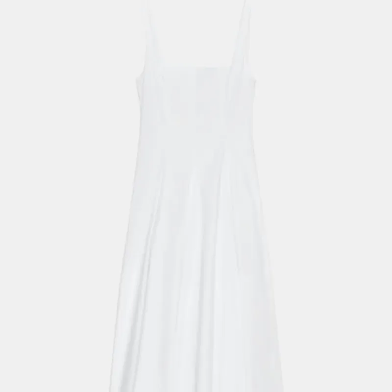 Vestido Blanco con escote cuadrado