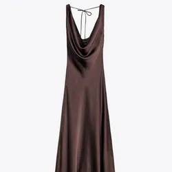 Vestido carmelita largo Zara