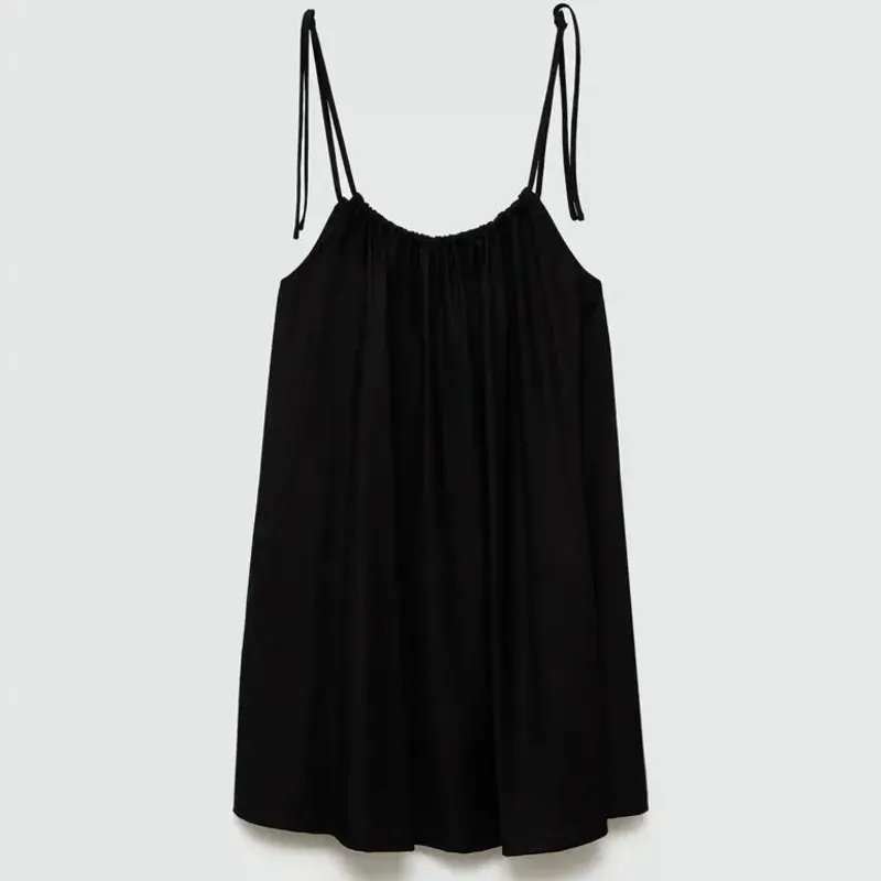 Vestido corto fluido