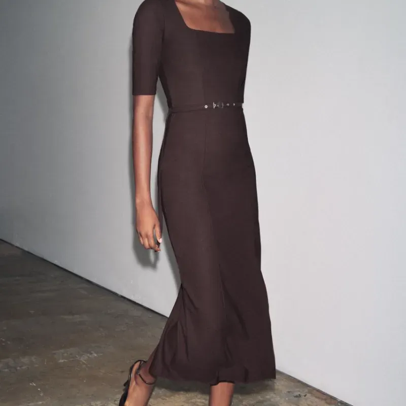 Vestido de mangas ZARA