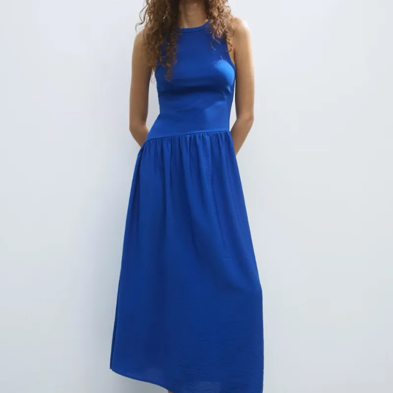 Vestido Maxi, Azul Eléctrico HyM