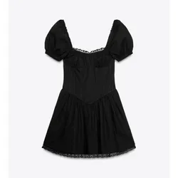 Vestido negro Zara corto