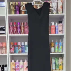 Vestido Negro Largo con espalda afuera