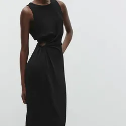 Vestido negro Zara