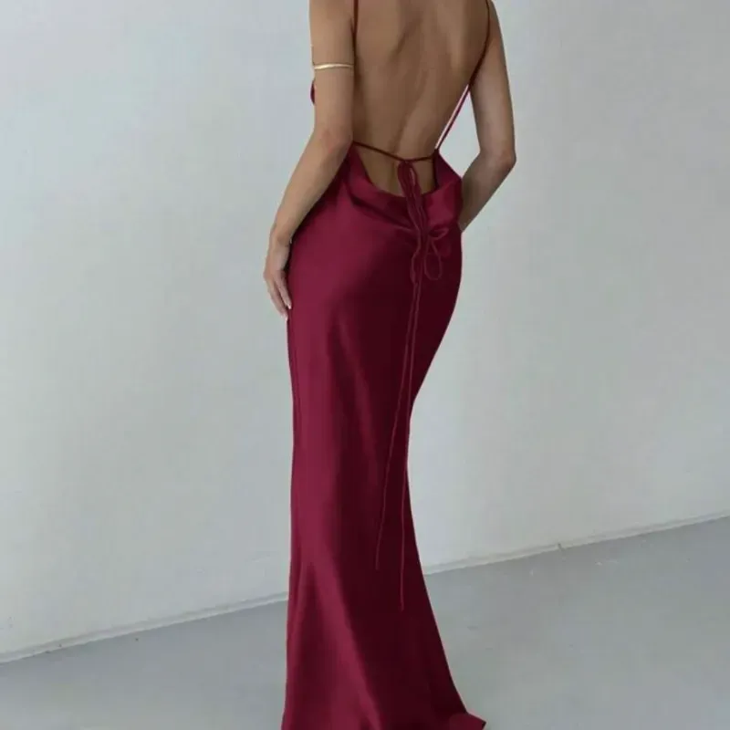 Vestido Rojo Satinado
