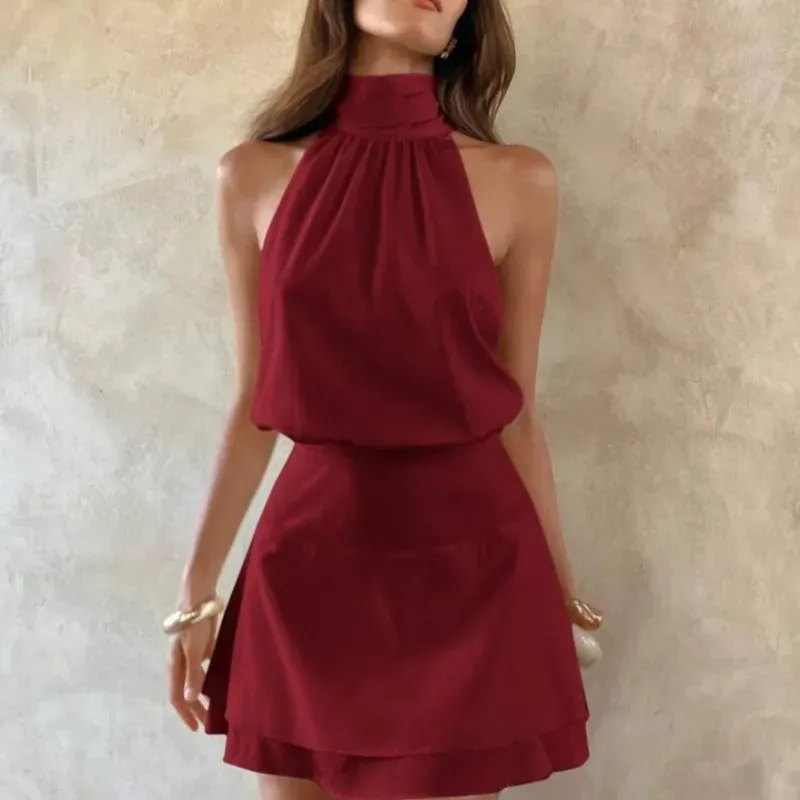 Vestido Rojo Satinado