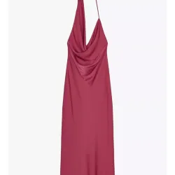 Vestido Rojo Satinado ZARA