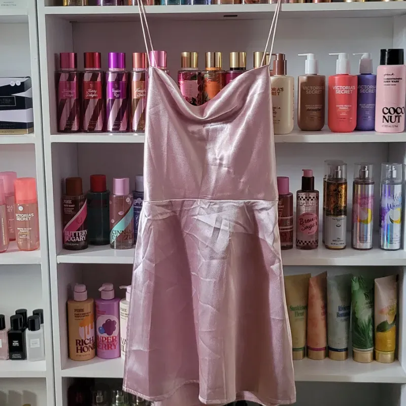 Vestido Rosa Satinado