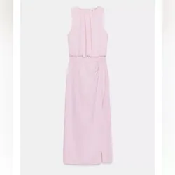 Vestido rosado Zara