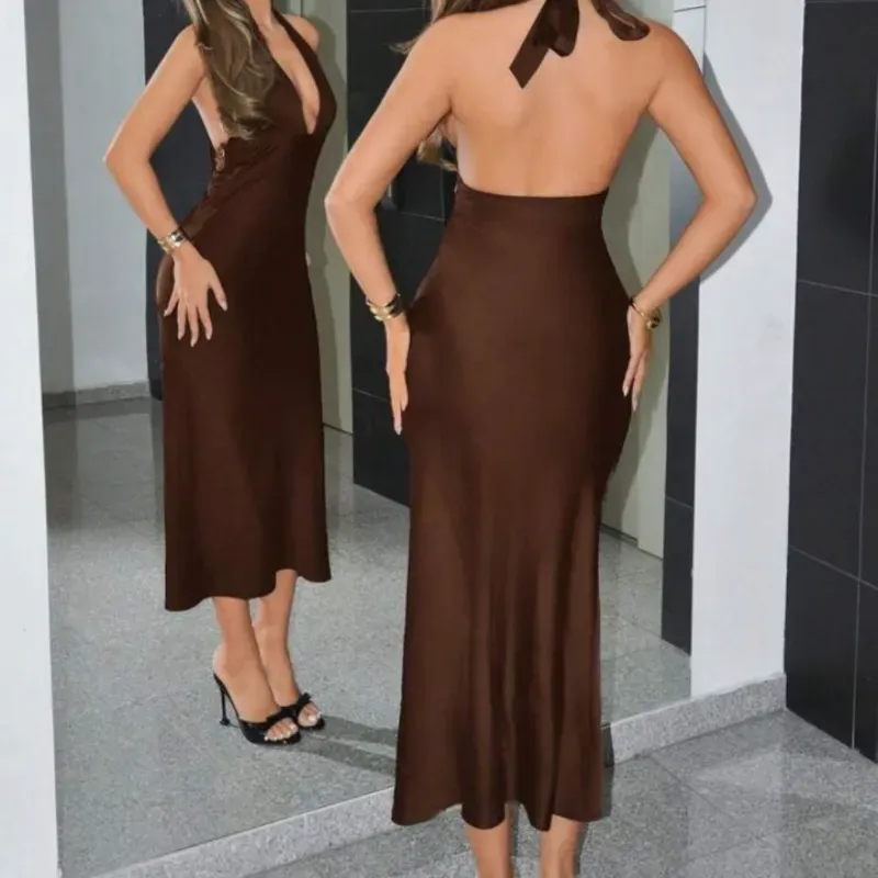 Vestido Satinado Carmelita