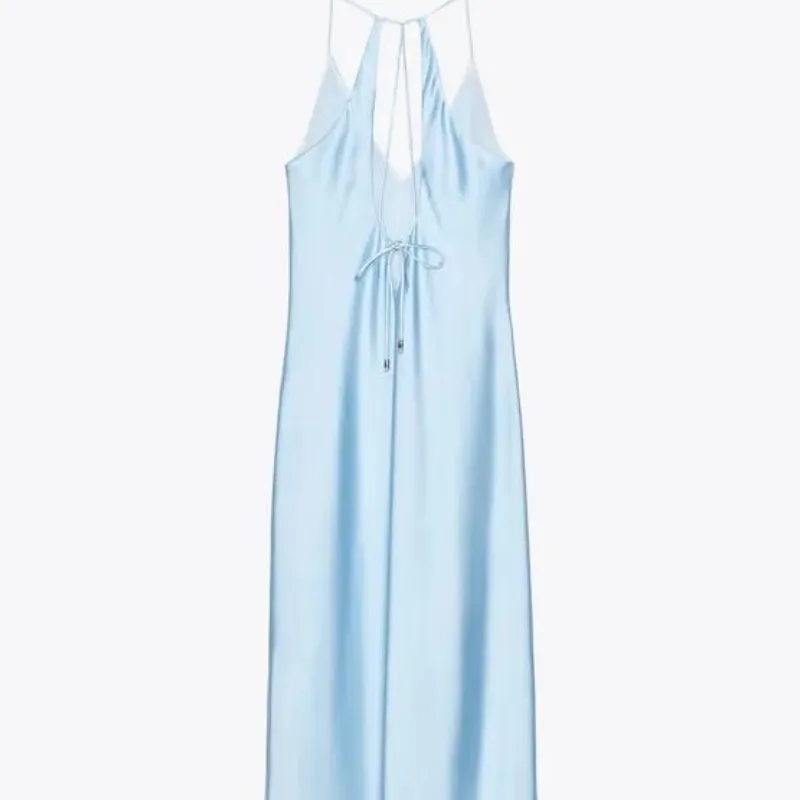 Vestido satinado Zara