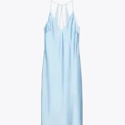 Vestido satinado Zara