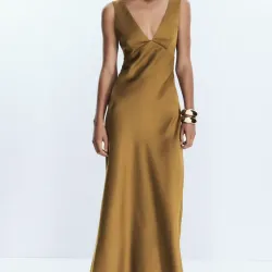 Vestido satinado ZARA