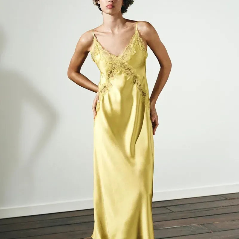 Vestido Zara Mostaza