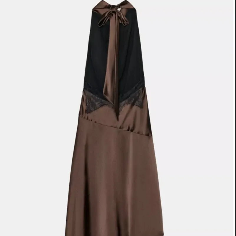 Vestido Zara satinado