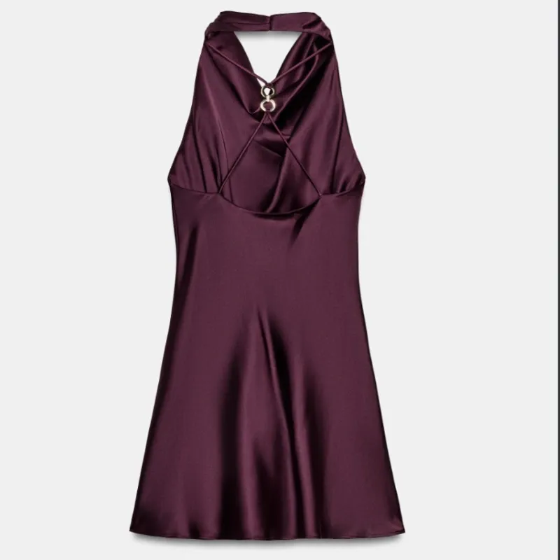 Vestido Zara satinado