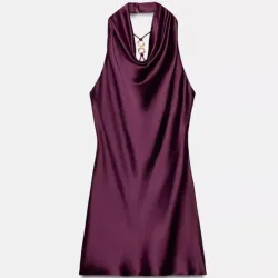 Vestido Zara satinado