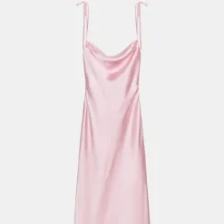 Vestido Zara satinado