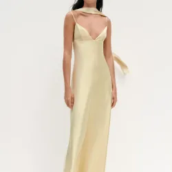 Vestido Amarillo Zara
