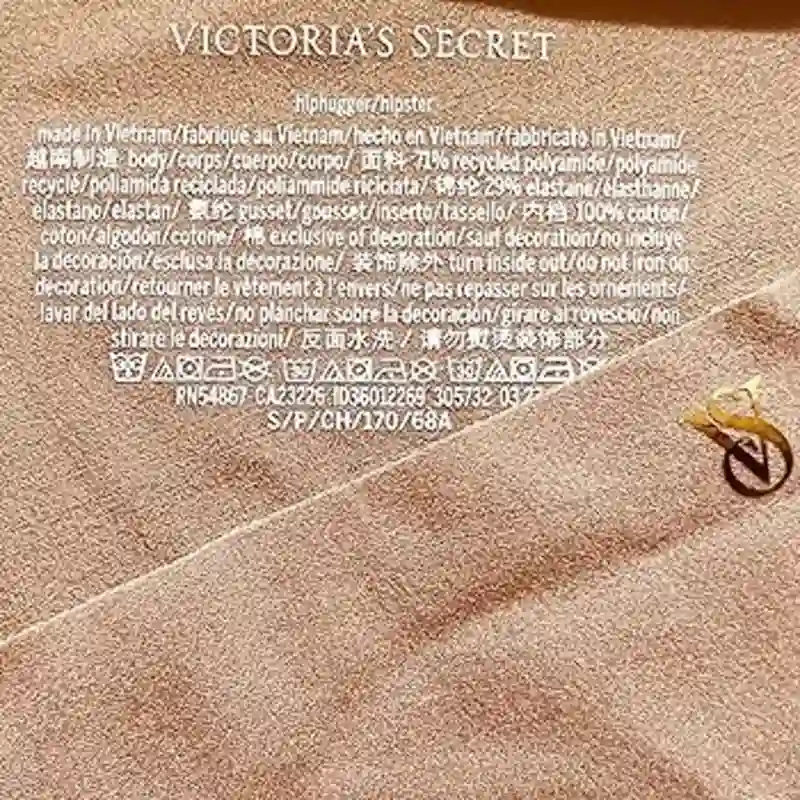 Victoria's Secret Braga Hiphuggers sin costuras para mujer.