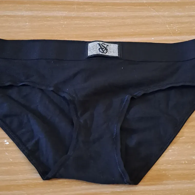 Victoria's Secret braga negra de algodón. 