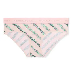 Victoria's Secret Braguita Alta Con Cintura De Algodón Elástico Con Logotipo 