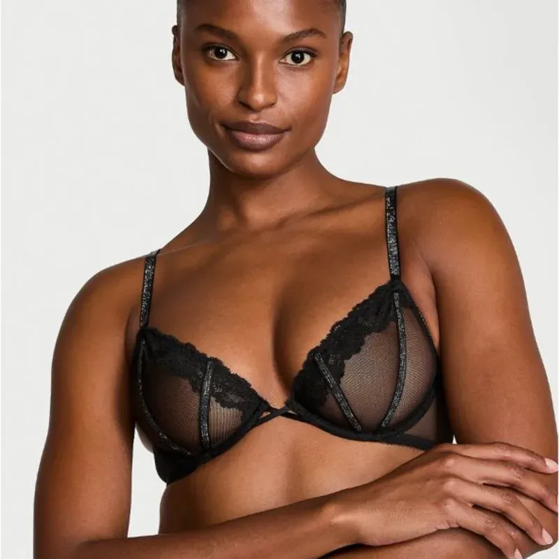 Victoria's Secret Brasier lencero con transparencia