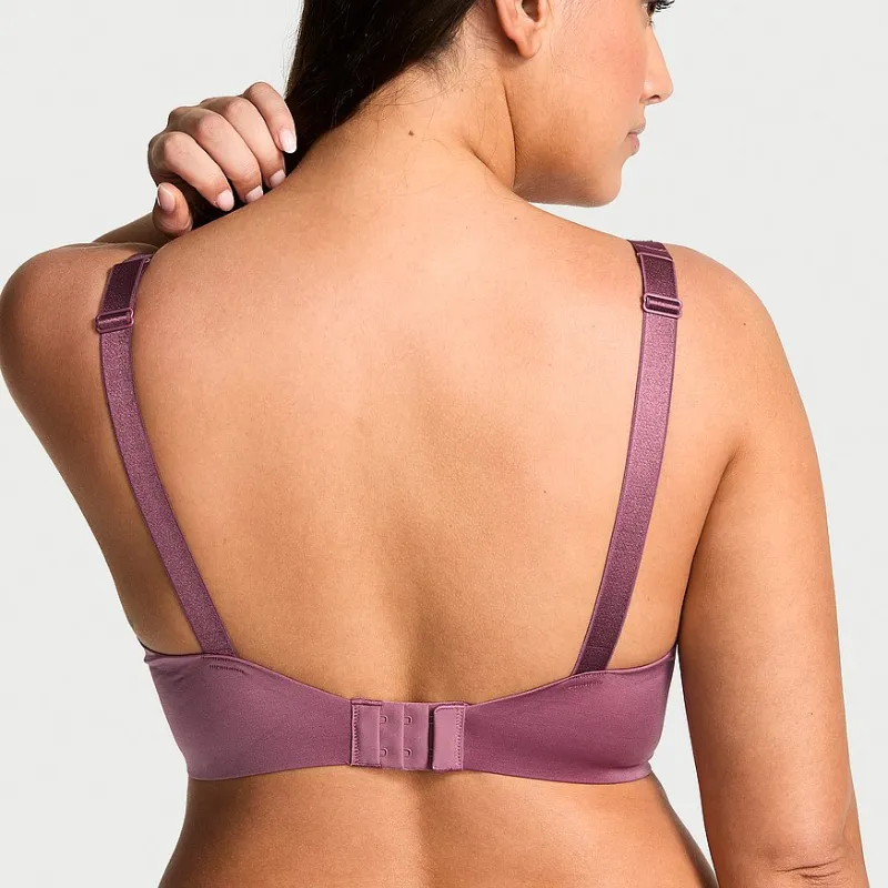 Logo Shine Strap Lightly Lined Low-Cut Demi Bra