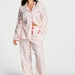 Victoria's Secret Pijama de algodón mangas largas.