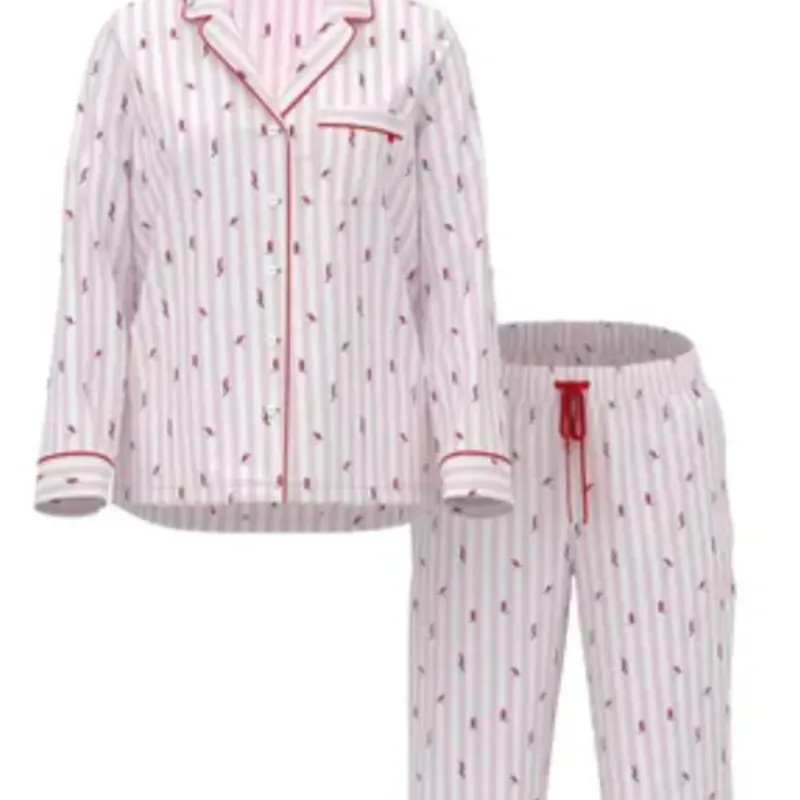 Victoria's Secret Pijama de algodón mangas largas.