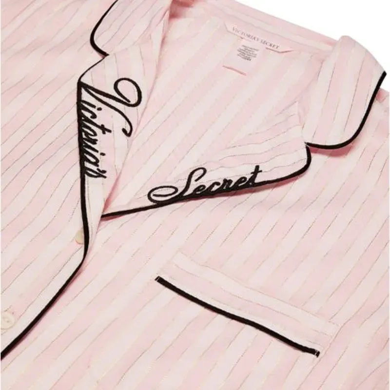 Victoria's Secret Pijama de algodón mangas largas y pantalón