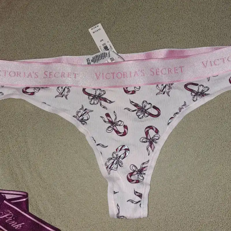 Victoria's Secret Shine Patch Tanga Algodón Panty