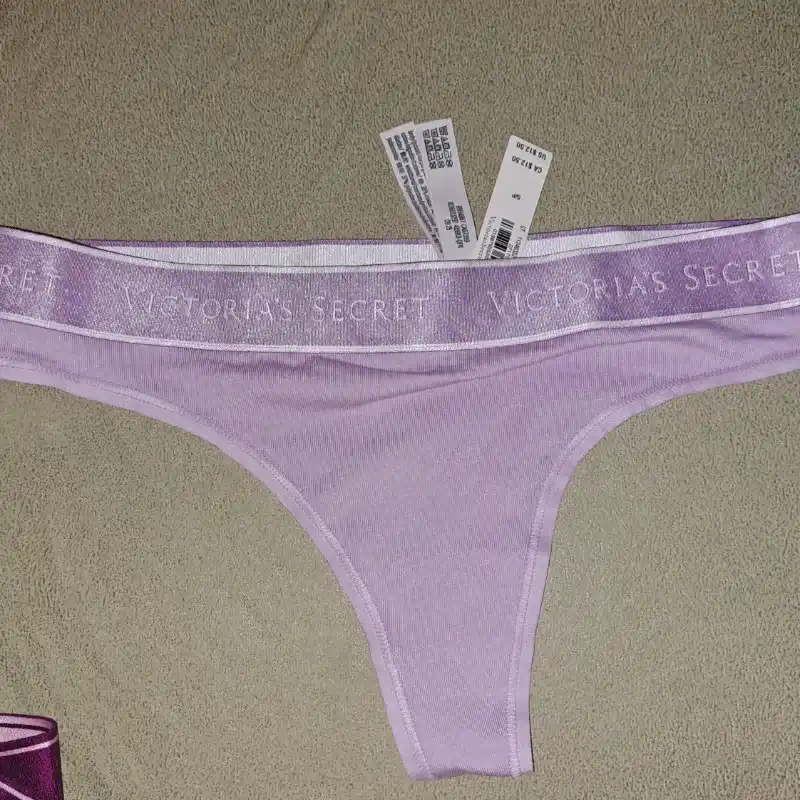 Victoria's Secret Shine Patch Tanga Algodón Panty
