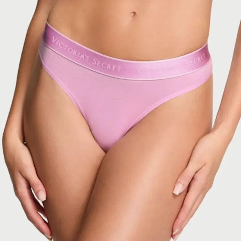 Victoria's Secret Shine Patch Tanga Algodón Panty