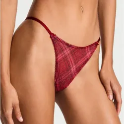 Victoria's Secret tanga de cuadros