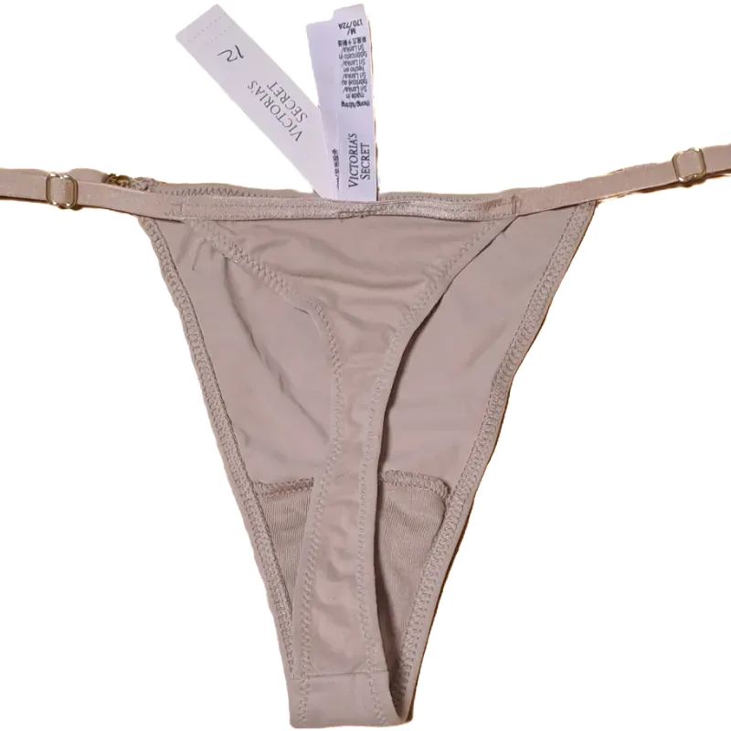 Victoria's Secret tanga beige con herraje