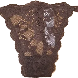 Victoria's Secret tanga de encaje carmelita