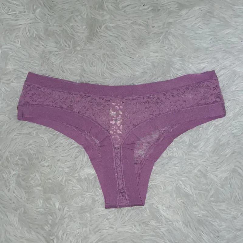 Victoria's Secret tanga de encaje morado