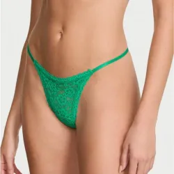 Victoria's Secret tanga de encaje verde