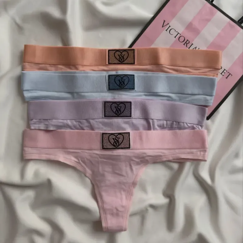 Victoria's Secret tanga logo corazón con brillo