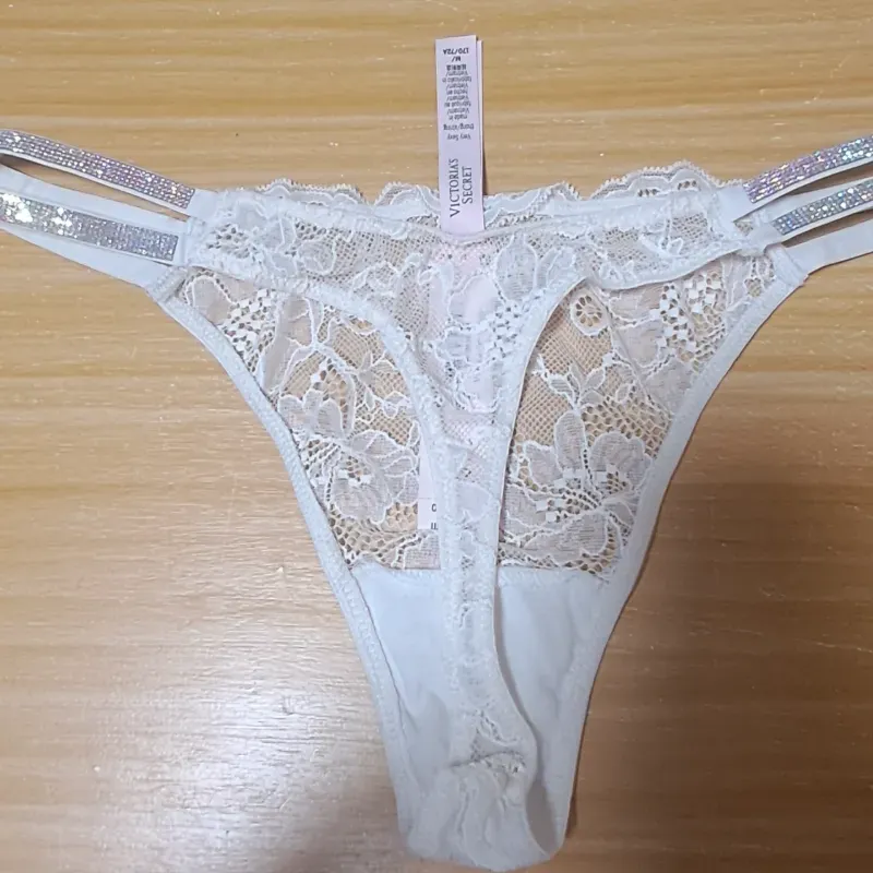 Victoria's Secret tangas de encaje con cintura de brillo