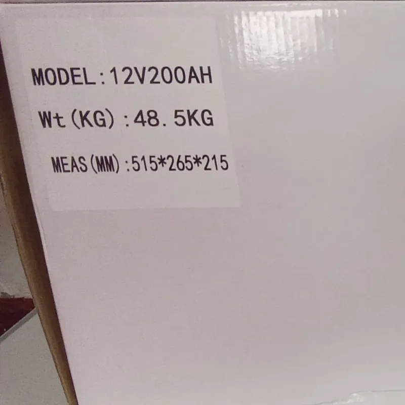 Baterías 12V 200A