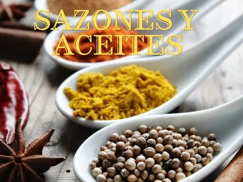 Sazones y aceites