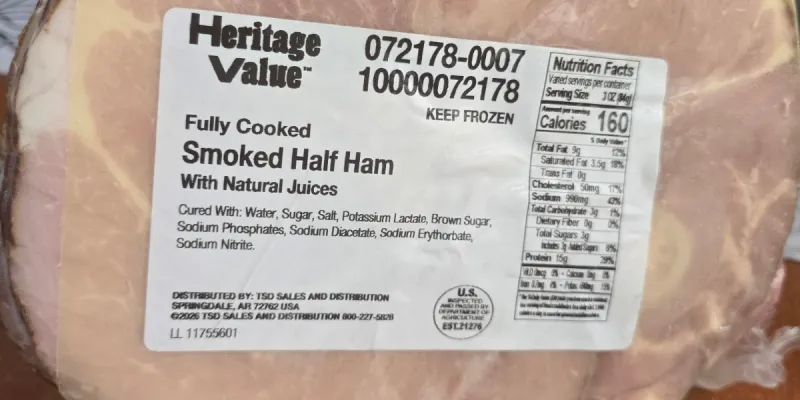 Jamon ahumado de pierna