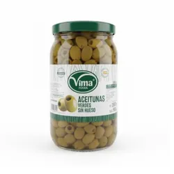 Aceitunas verdes sin hueso Vima 1820g