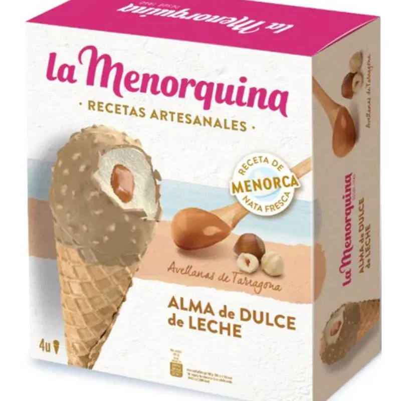 Caja de Conos sabor Caramelo/ Dulce Leche 