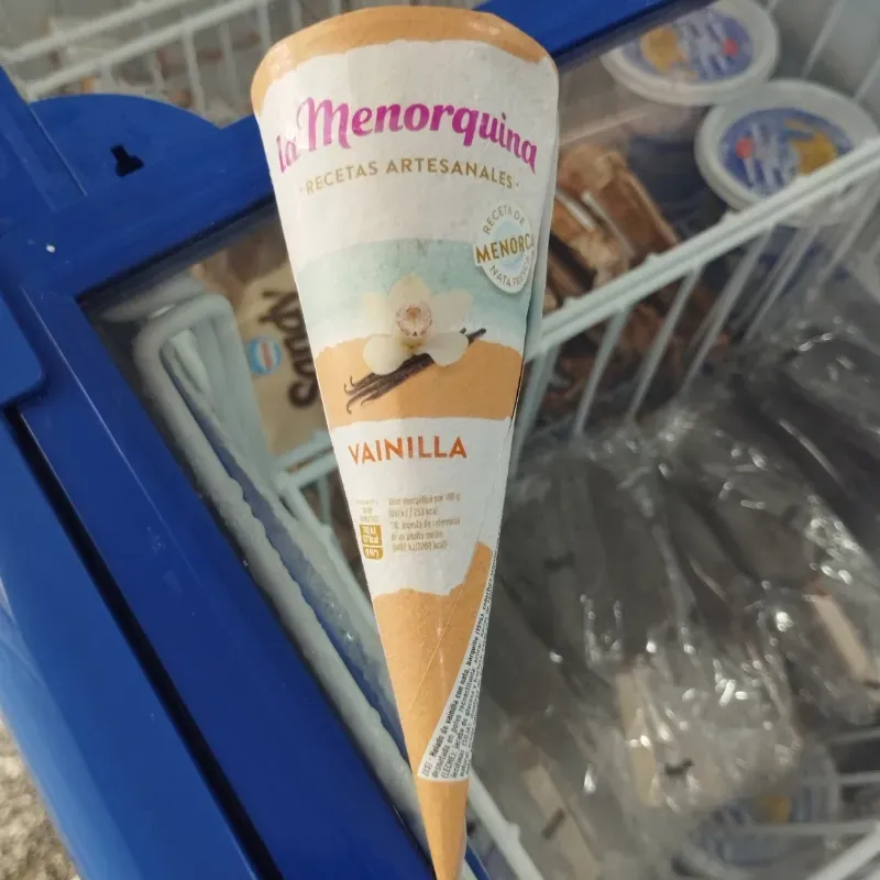 Cono de Helado de Vainilla 